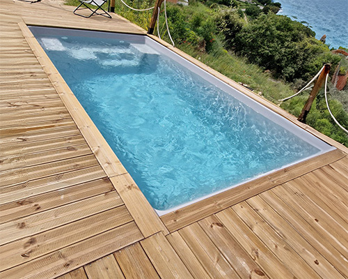 piscina prefabricada de fibra con jacuzzi Altea5 Spa